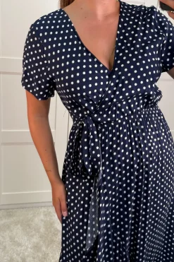 Ginevra Dot Wrap Dress*A-bee Clearance