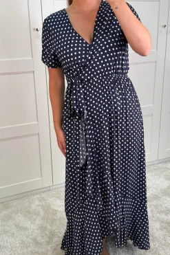 Ginevra Dot Wrap Dress*A-bee Clearance