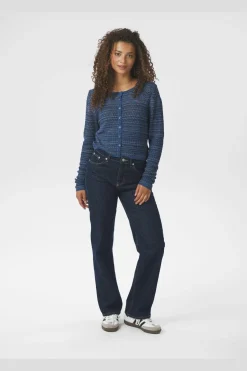 Neo Noir Gini Chevron Knit Cardigan 166461< Cardigans|Ammevenligt Tøj