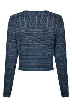 Neo Noir Gini Chevron Knit Cardigan 166461< Cardigans|Ammevenligt Tøj