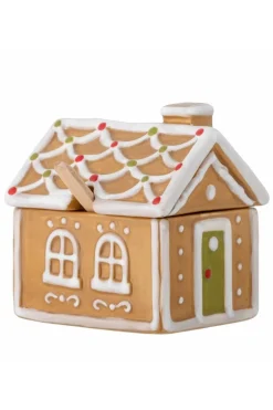 Ginnie Krukke m/Låg & Ske, Brun, Keramik*Bloomingville Sale