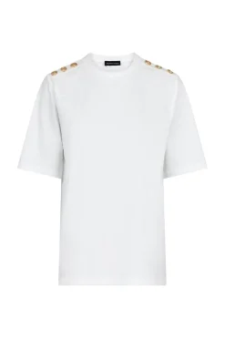 Gold Button Casual T-shirt*Valentin Studio Online