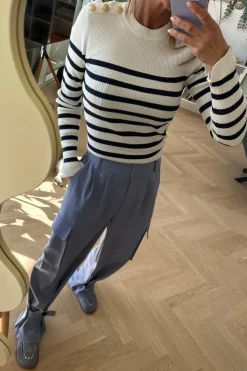 Valentin Studio Gold Button Knit Blouse< Bluser & Skjorter