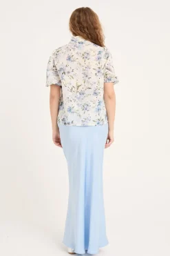 A-View Grete S/S Blouse AV6057< Bluser & Skjorter