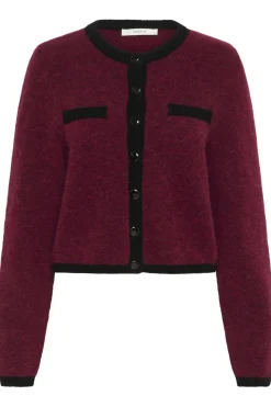 Gestuz Gzalpha Ls Contrast Cardigan 10910459< Cardigans|Ammevenligt Tøj