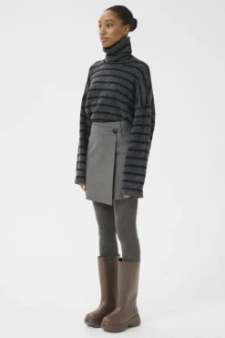 Gzpaula Melange Wrap Skirt 10910495*Gestuz Best