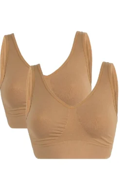 Haily Bra top wide strap 2 pak*Soft basic Discount