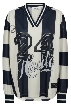 Haute 24 Stripe Blouse HL10419*Haute L'Amitié Discount