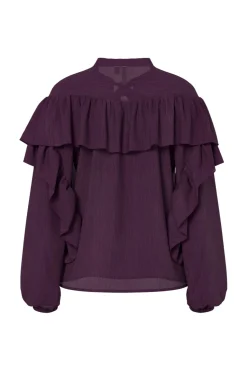Hdmelisa Ruffle Ls Blouse 32000021*Hypedrop Outlet