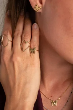 Heavy Ring Heart Bs0733j0400*Mellow Moon New