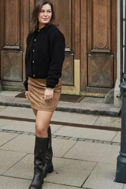 Hemie Faux Suede Skirt 164554*Neo Noir Sale