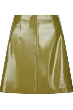Neo Noir Hemie Patent Skirt 164659< Nederdele