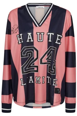 Hl24 Stripe Football Blouse HL10484*Haute L'Amitié Online