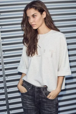 Hlt Ss Logo Sweat HL10171*Haute L'Amitié Outlet