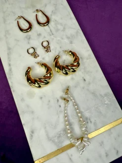 Mellow Moon Hyacint Earring< Øreringe