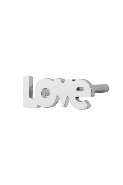 I Love Earring Silver*Stine A Hot