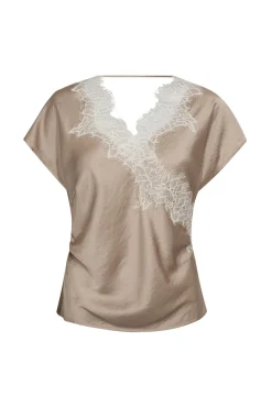 Co´Couture Iduncc Lace Ss Blouse 45167< Bluser & Skjorter