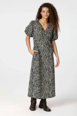 Illana Zebra Dress 164372*Neo Noir Hot