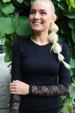 Isa-Ls-Lace-Sleeve-Blouse*Liberte New