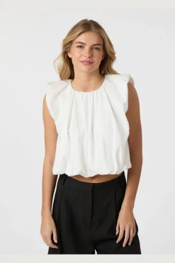 Ivania Poplin Top 165507*Neo Noir Outlet