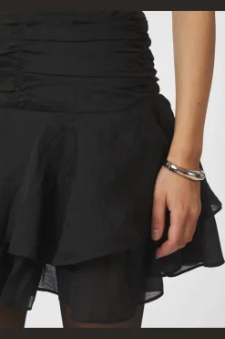 Neo Noir Janie Frill Skirt 167071< Nederdele