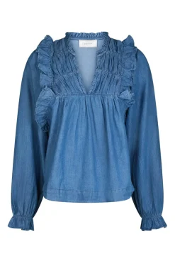 Janis Denim Blouse 166664*Neo Noir Sale