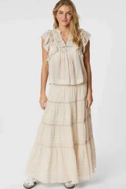 Jayla S Voile Top 159881*Neo Noir Outlet