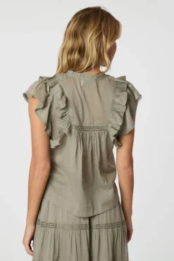 Neo Noir Jayla S Voile Top 159881< T-Shirts & Toppe