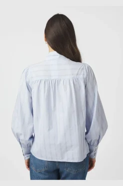 Neo Noir Jaz Bow Stripe Blouse 166718< Bluser & Skjorter