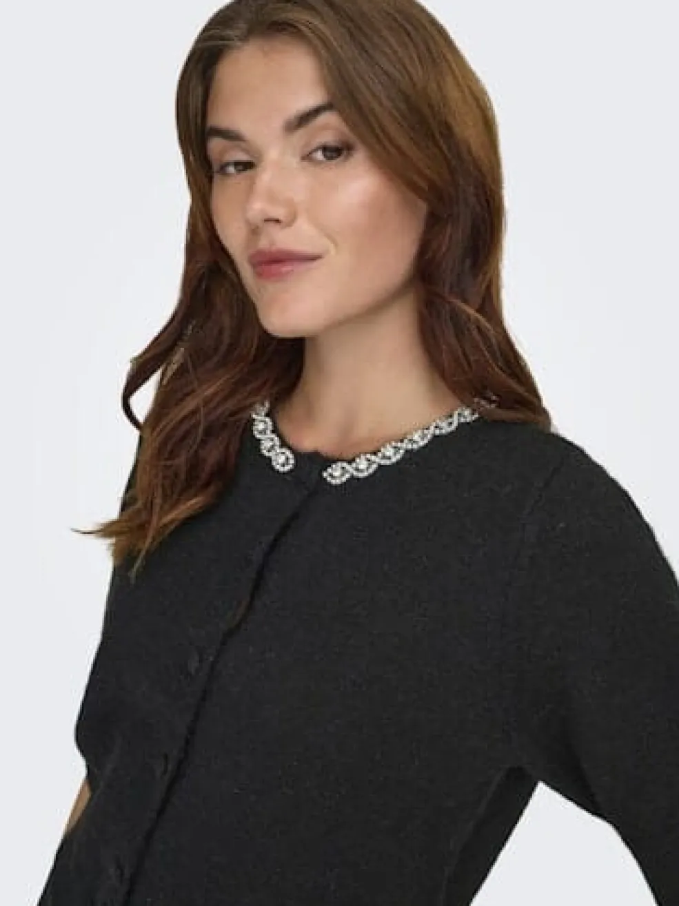 JDY alva Life 2/4 Embel Cardigan Knt< Cardigans|Ammevenligt Tøj