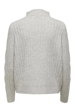 JDY andrea L/S Zip Cable Pullove Knt< Bluser & Skjorter|Strik