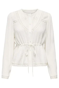 camille L/S Embroidery Top*JDY Outlet