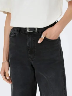 JDY felina-Fina Wide Blk Jeansdnm< Bukser, Jeans & Leggings