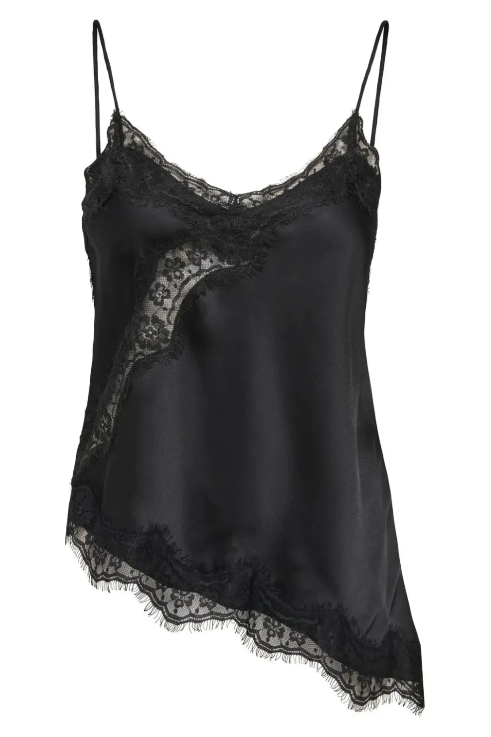 JDY fifi S/L Asym Lace Singlet< T-Shirts & Toppe