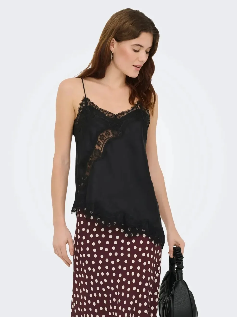 JDY fifi S/L Asym Lace Singlet< T-Shirts & Toppe