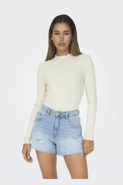 JDY fransiska Life L/S Hi-Nck Top Jr< Bluser & Skjorter