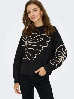 jella L/S Flower Pullover Knt*JDY Clearance