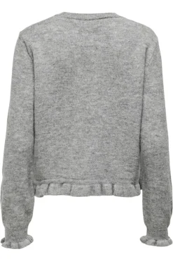 letty L/S O-Neck Frill Cardigan Knt*JDY Online