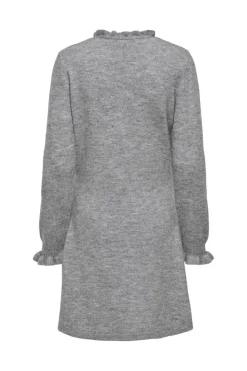 JDY letty L/S V-Neck Frill Dress Knt< Kjoler