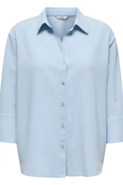 JDY lucia 3/4 Linen Shirt< Bluser & Skjorter