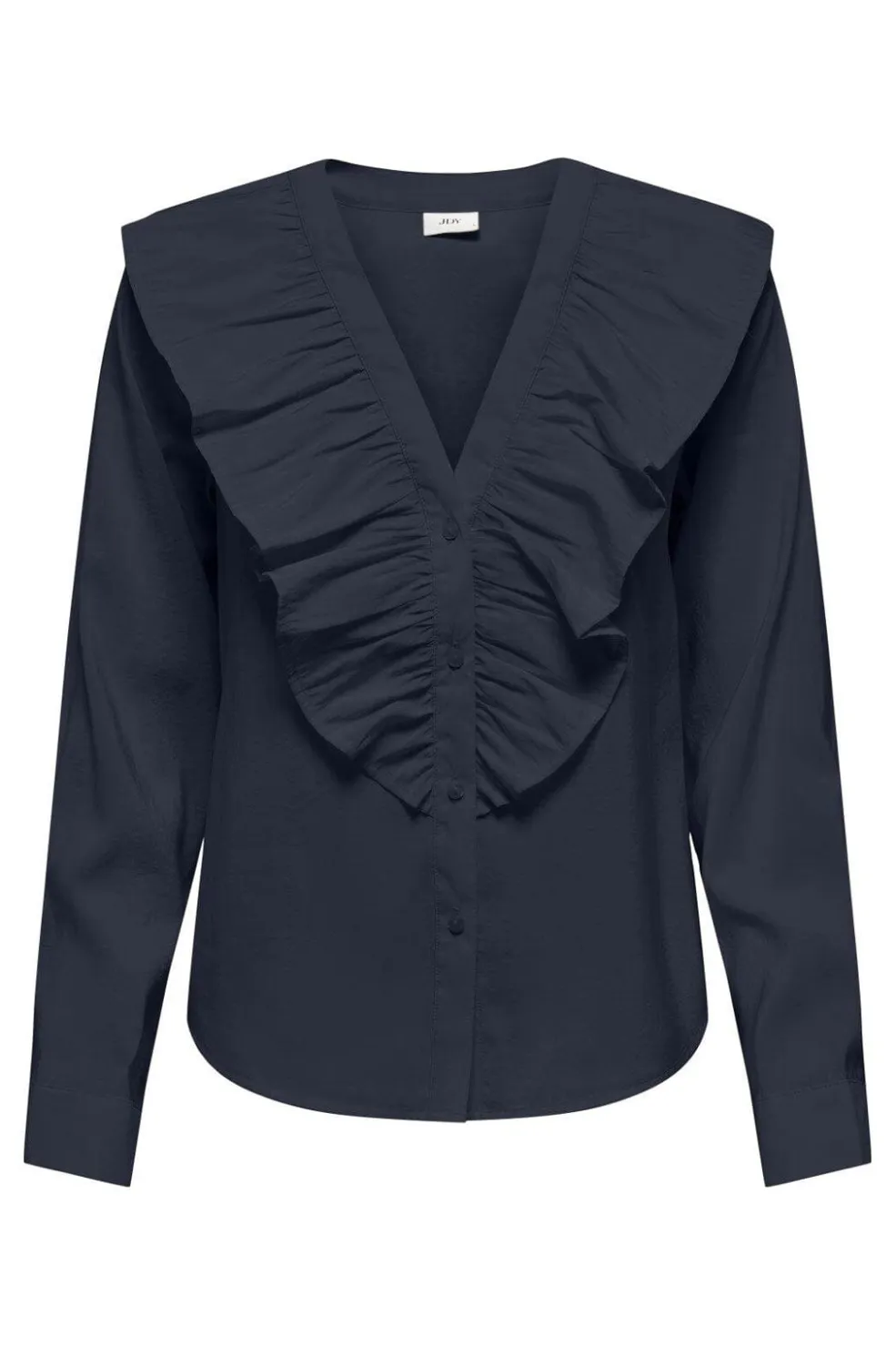 JDY my Evie L/S V-Neck Frill Shirt< Bluser & Skjorter|Ammevenligt Tøj