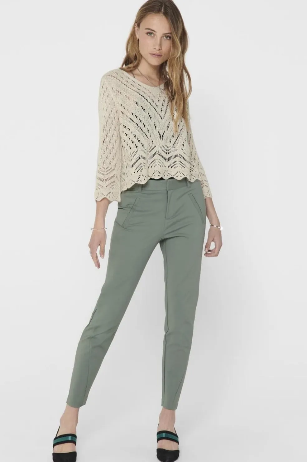 new Sun 3/4 Cropped Pullover Knt*JDY Discount