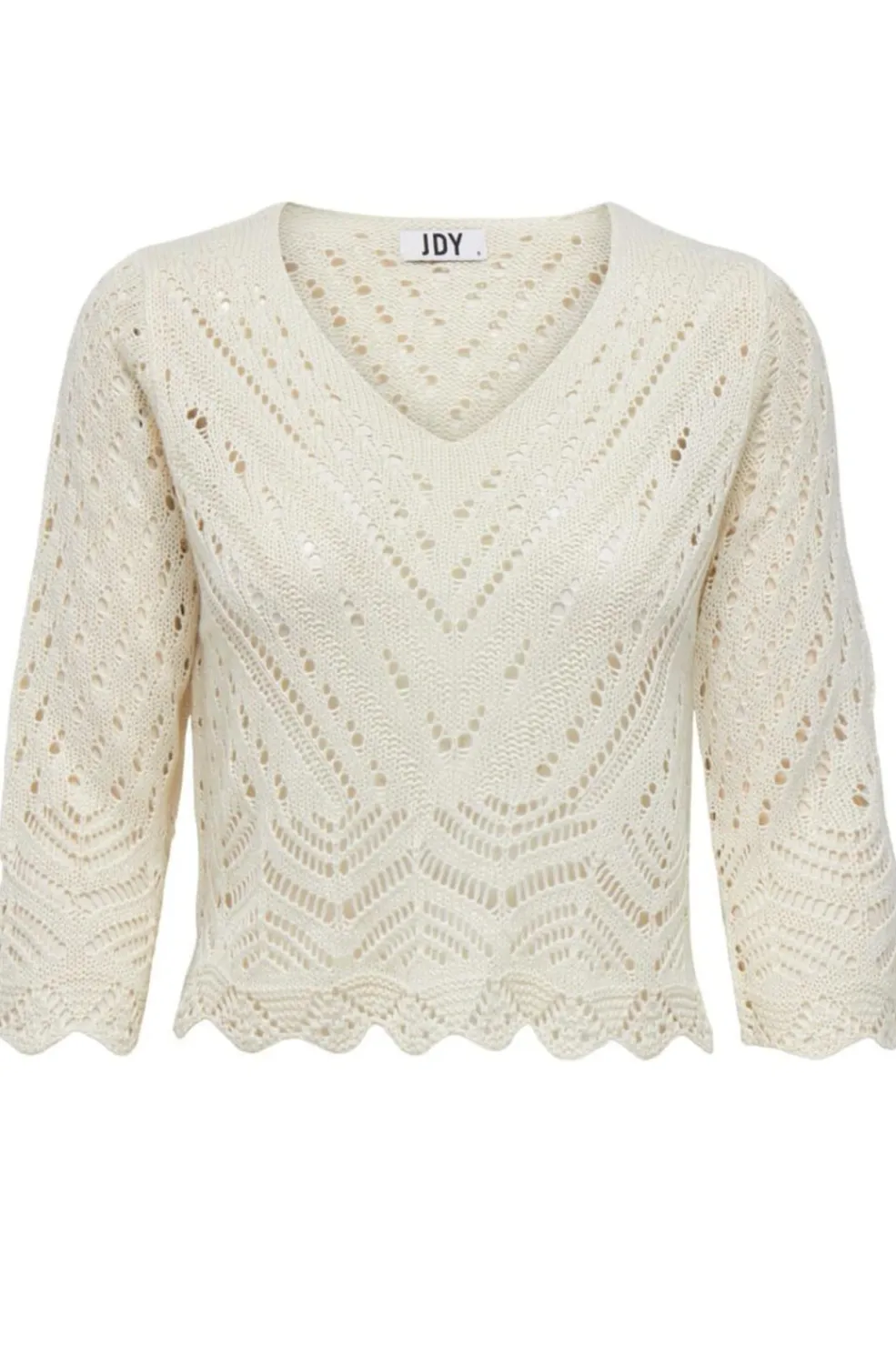 new Sun 3/4 Cropped Pullover Knt*JDY New