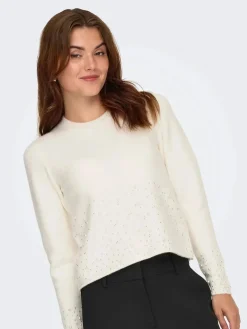 pearl L/S O-Neck Pearl Pullover Knt*JDY Discount