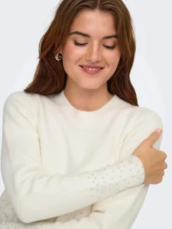 pearl L/S O-Neck Pearl Pullover Knt*JDY Discount