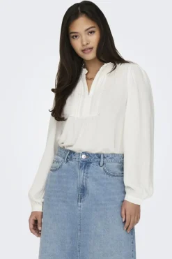 JDY rachel Life L/S Pintuck Top< T-Shirts & Toppe