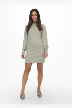 JDY rue Life L/S High Neck Dress Knt< Kjoler