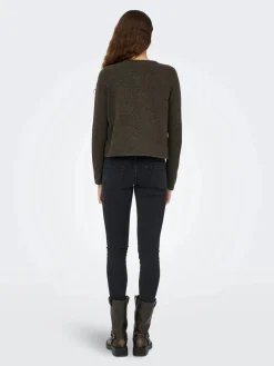 JDY rue Life L/S One Button Cardigan Knt< Cardigans