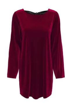 JDY victory L/S Velvet Bow Dress< Kjoler