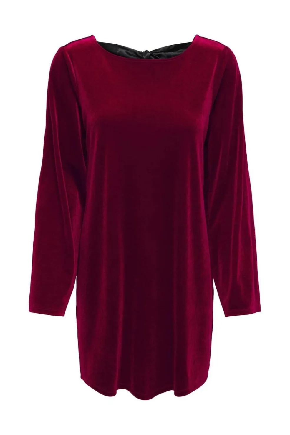 JDY victory L/S Velvet Bow Dress< Kjoler